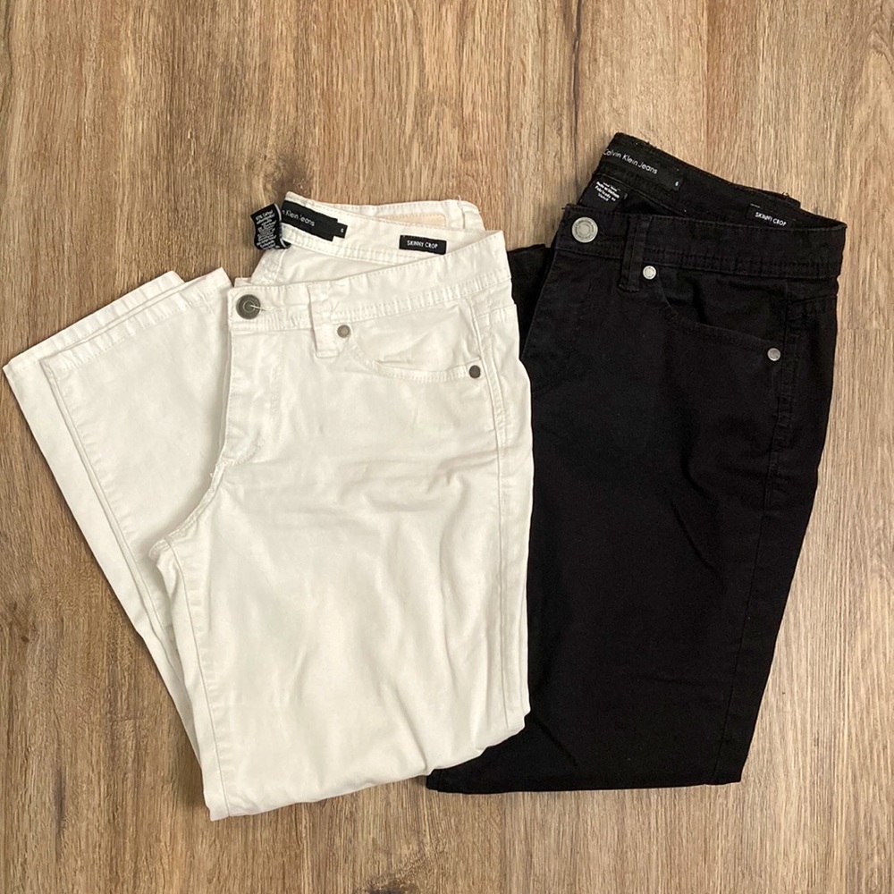 Calvin Klein skinny crop pants - set of 2